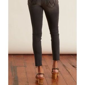 MOTHER Denim - The High Waisted Looker Ankle Fray - Lighting Up Lanterns